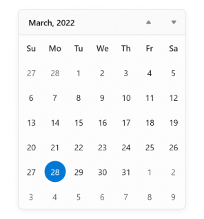 winui-calendar-control