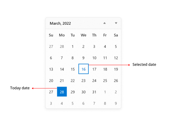 change-shape-of-today-and-selected-date-in-winui-calendar