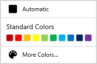 Theme color palette is hidden from the ColorPalette