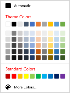 Customizing Header Text of Colors in WinUI Color Palette