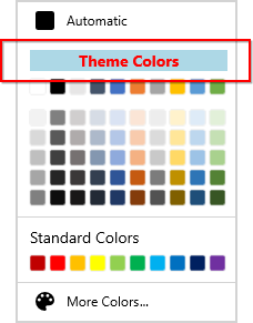 Customizing Header of Theme Color in WinUI Color Palette