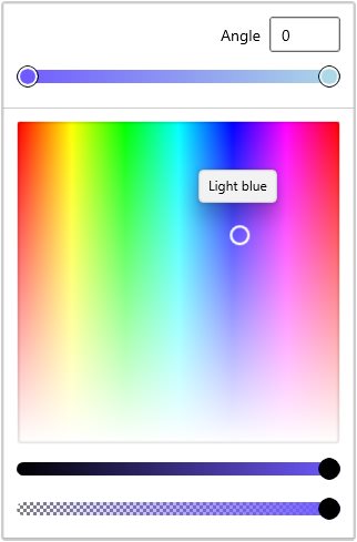 Changing Color Spectrum Combination as HueSaturation in WinUI Color Picker