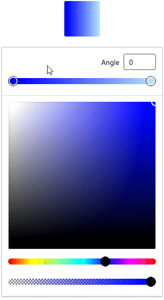 Selecting Linear Gradient Color at runtime in WinUI Color Picker