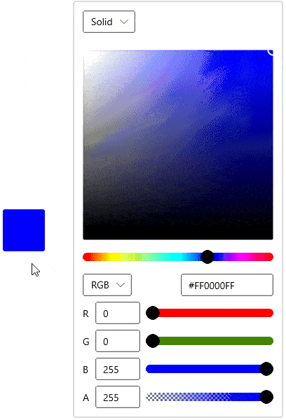 WinUI Color Picker