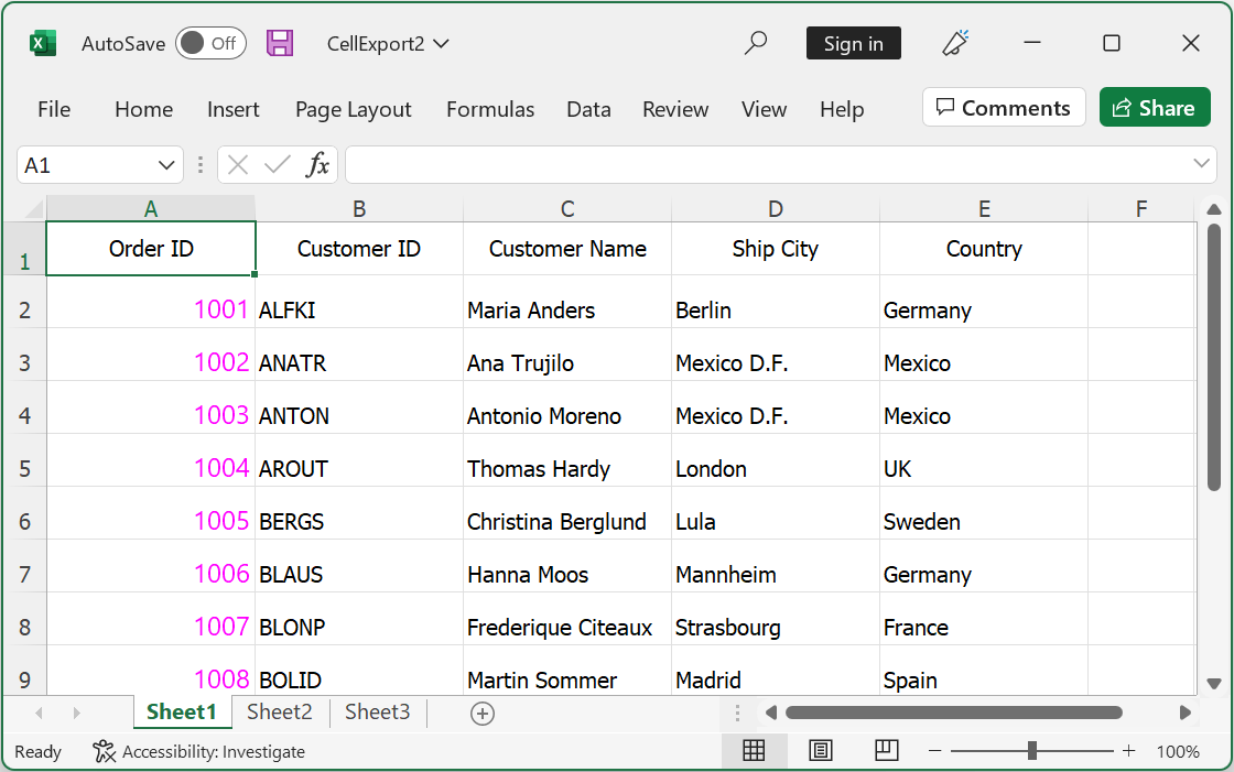 Customizing Cell Values based on Column name while Exporting to Excel in WinUI DataGrid