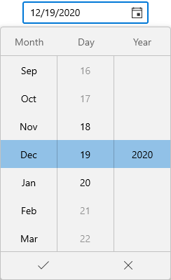 Restrict Date Selection with Specific Range in WinUI DatePicker