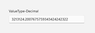 WinUI NumberBox DataType