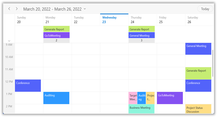 all-day-appointment-panel-display-count-appearance-customization-in-WinUI-scheduler-days-week-views