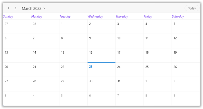 customize-month-view-header-appearance-in-winui-scheduler-month-view
