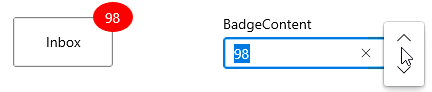 Number formatting for the Badge content
