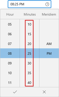Time Restriction in WinUI Time Picker control | Syncfusion