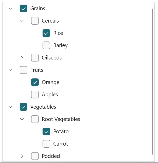 WinUI TreeView Nodes with Checkboxes