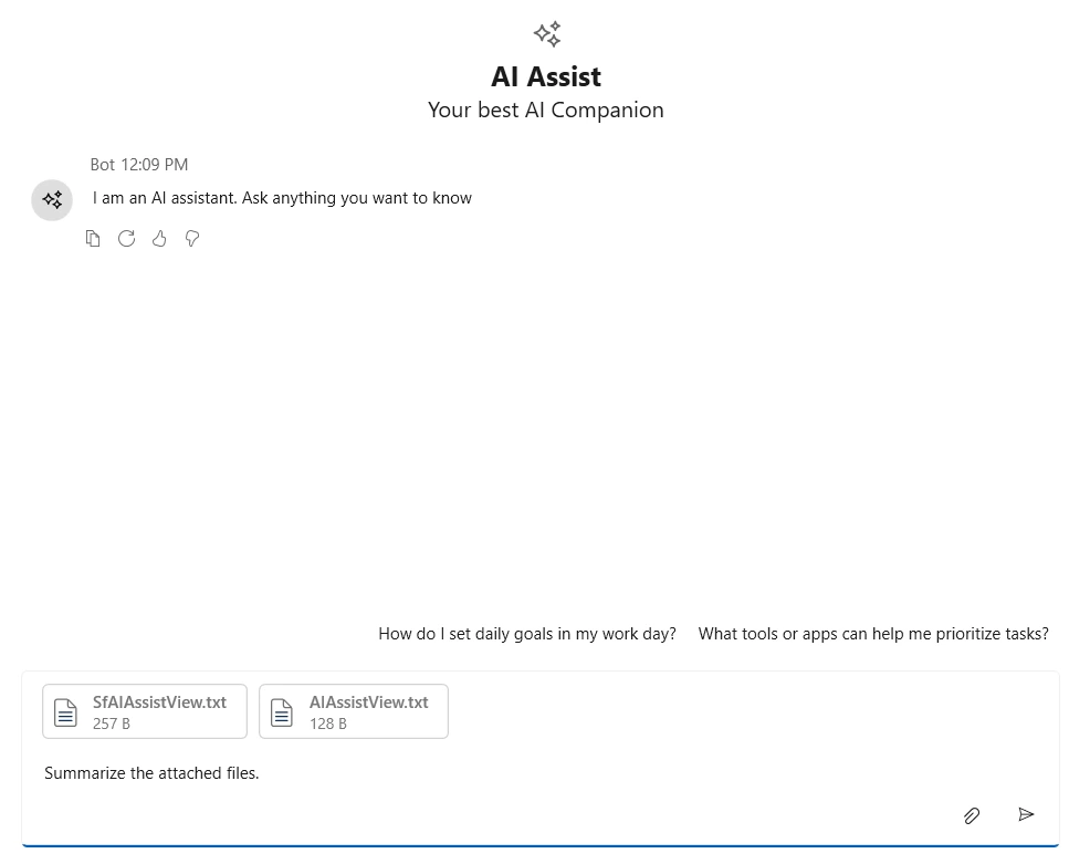 Input toolbar header template in WPF SfAIAssistView control