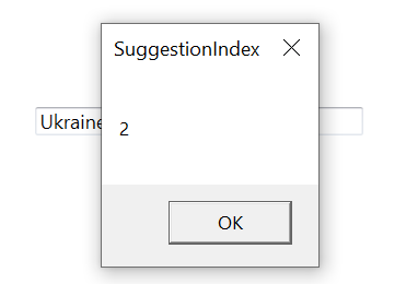 suggestion index