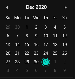 Setting theme to WPF CalendarEdit