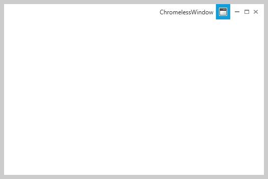 WPF ChromelessWindow border thickness customized