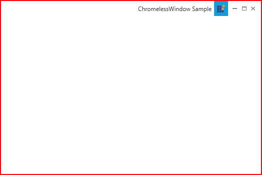 wpf chromeless window border color