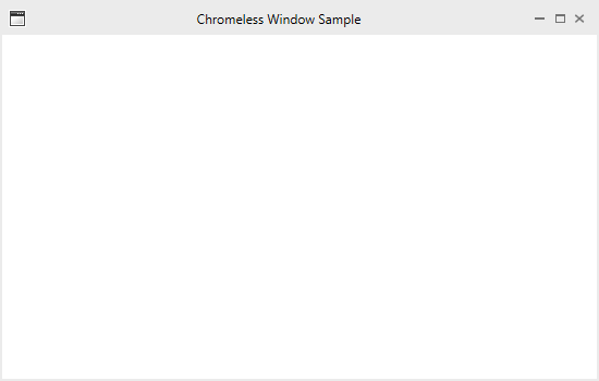 Chromeless Window icon alignment