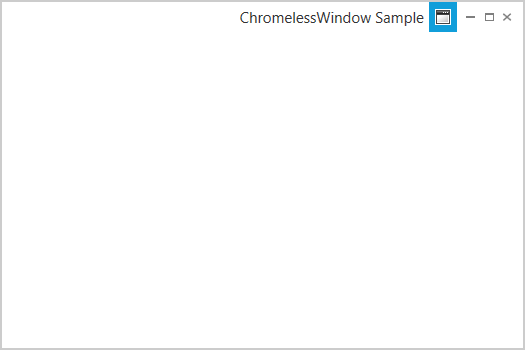 wpf chromeless window title font size
