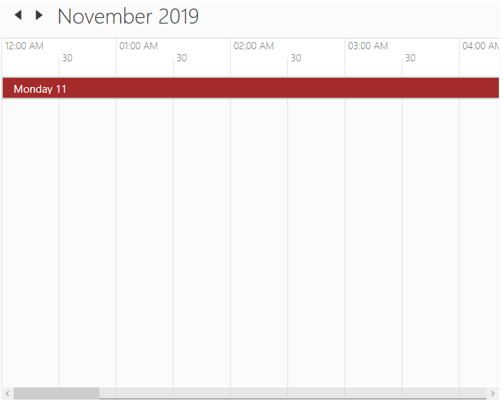 WPF Scheduler timeline view current date background