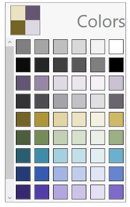 ColorPalette with RightToLeft flow direction