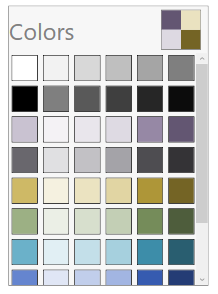 ColorPalette added by xaml code