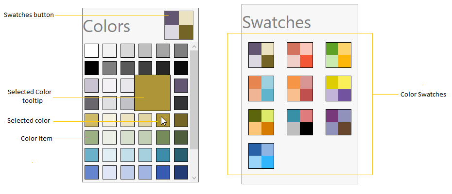 VisualStructure of SfColorPalatte