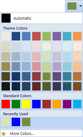 ColorPickerPalette color item size changed