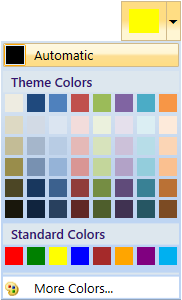 ColorPickerPalette programmatically picked the yellow color brush
