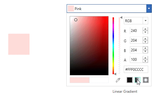 ColorPicker with add and removing gradient colors