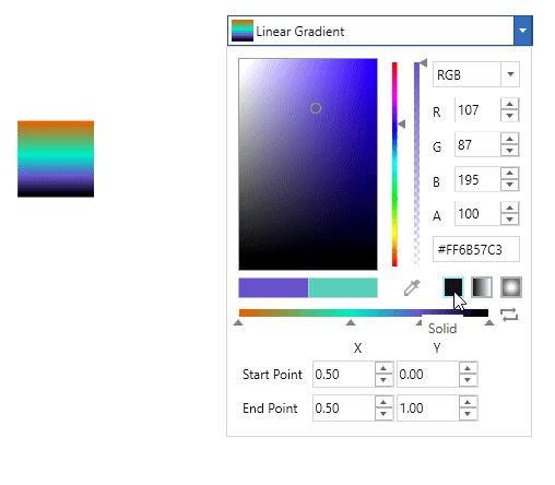 ColorPicker popup gradientEditor