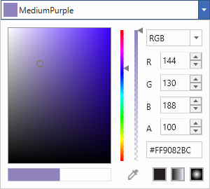 Syncfusion WPF ColorPicker-ColorEdit