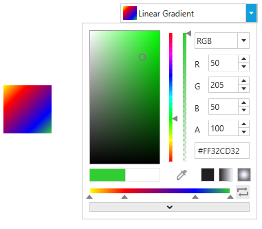 Choose a Linear Gradient from ColorPicker