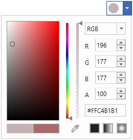ColorPicker with custom header template