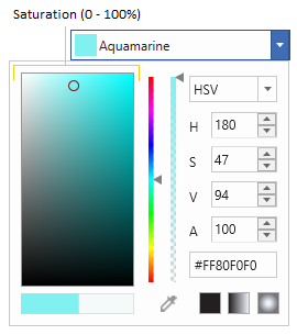 ColorPicker with Saturation editor