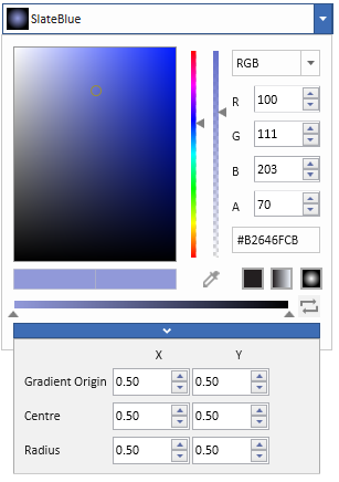 Choose a Radial Gradient from WPF Color Picker