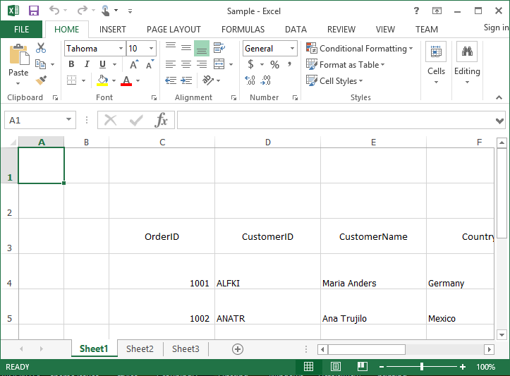 Exporting to Excel with Custom Row and Column Index in WPF DataGrid