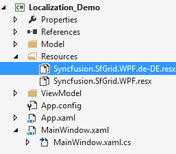 Displaying Resource File with German Language for WPF DataGrid