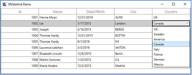 Mvvm In Wpf Datagrid Control Syncfusion