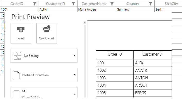 Customizing Column Header Text while Printing in WPF DataGrid