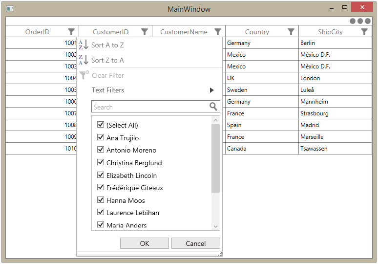 Wpf datagrid. C# wpf datagrid фильтр. datagrid control. c# wpf таблица. datagrid сортировка wpf.