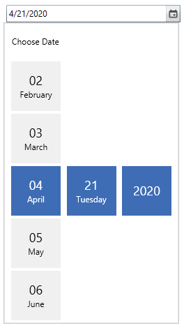 Custom calendar in WPF DateTimeEdit