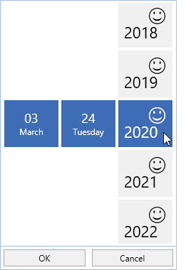 WPF DatePicker with Year Cell Template