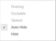 Auto-Hide window with default context menu