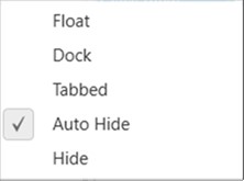 Auto-Hide window with VS2010 context menu