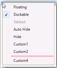 WPF Docking CustomMenuItems as Separator
