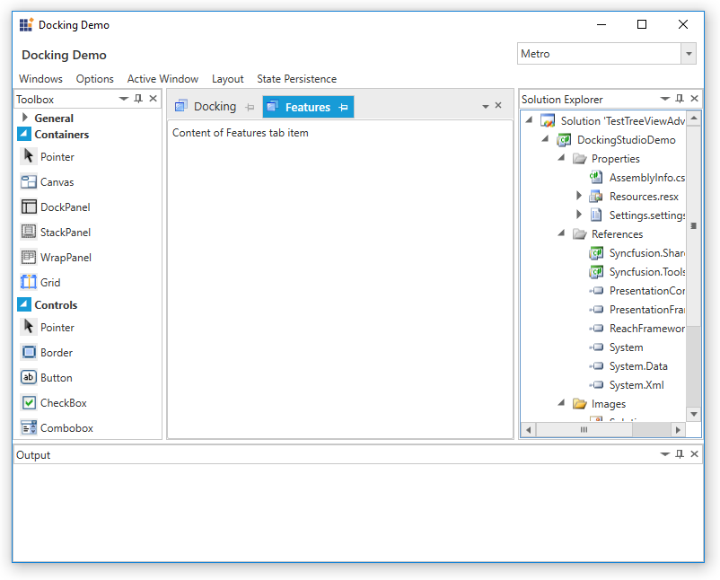 MDI/TDI functionalities in WPF Docking control | Syncfusion