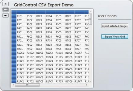 Before export the whole grid to CSV format in WPF GridControl
