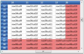 Footer rows and footer columns in WPF GridControl
