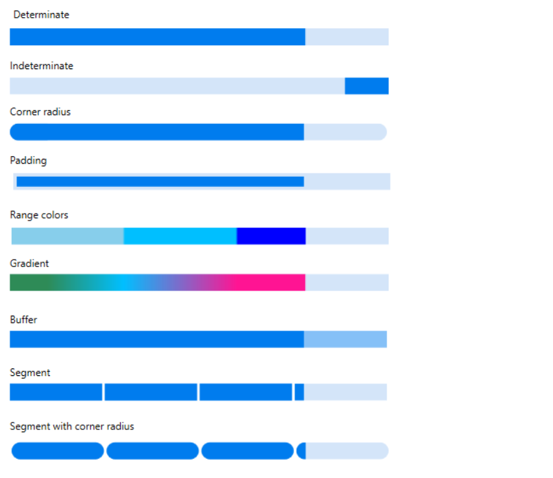 Linear ProgressBar - Overview